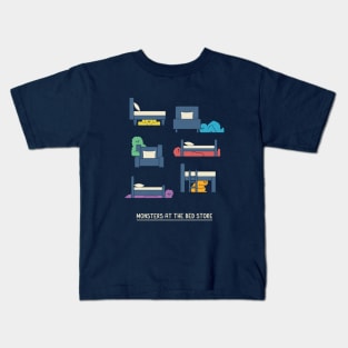 Monsters At The Bed Store Kids T-Shirt